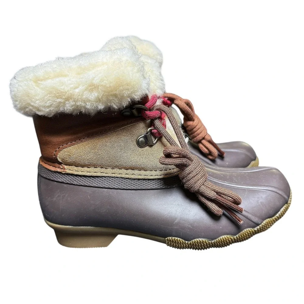 NEW Sperry Top Sider Alpine Saltwater Kids Cozy Lined Duck Boot Size‎ 11